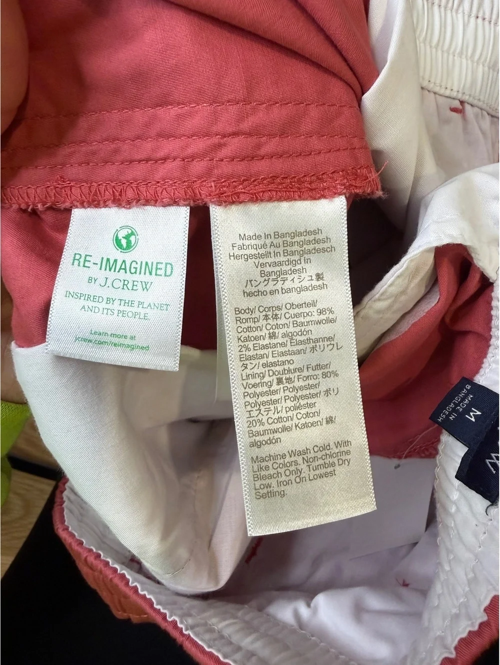 NWT J Crew Men’s Cotton Salmon Shorts